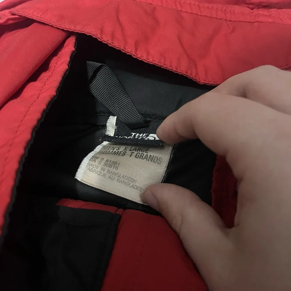 Y2K The North Face Hydrenaline Anorak Jacket Mens XL Red Pullover Rain